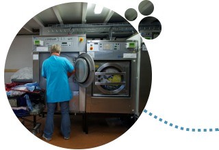 Machines industrielles utilisées pour le lavage du linge